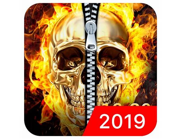 Burning Skull Zipper Lock for Android - Download the APK from Habererciyes